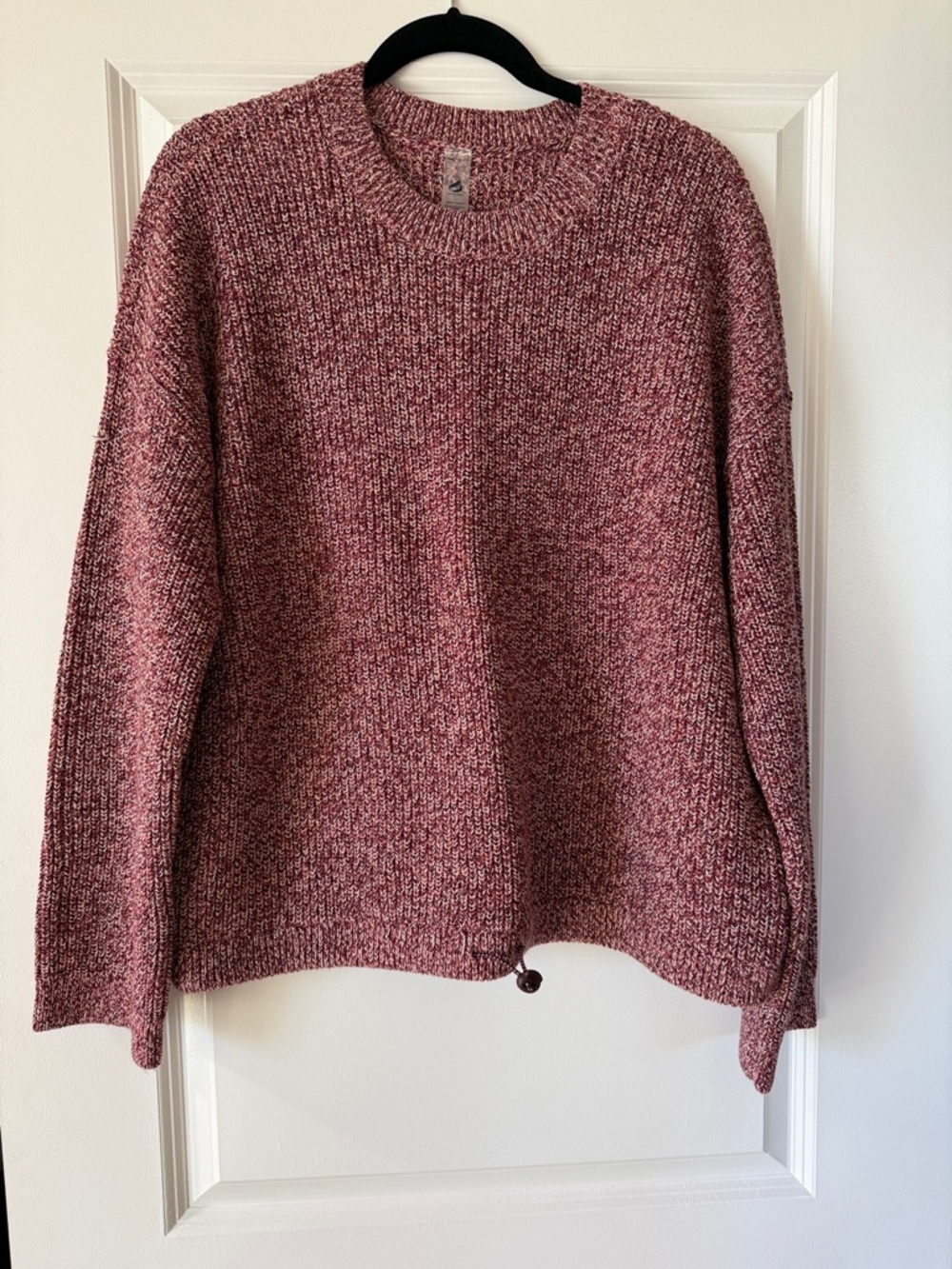 Lou & Grey Marled Crewneck Sweater - Rose